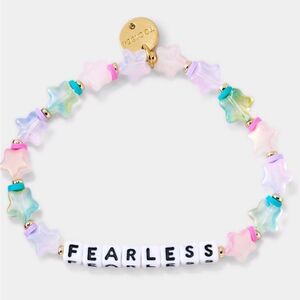 Little Words Project Fearless Beaded Stretch Bracelet